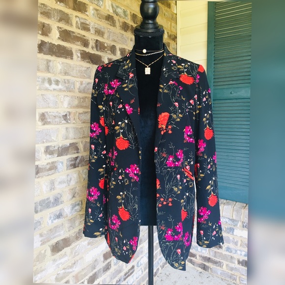 Cynthia Rowley Jackets & Blazers - CYNTHIA ROWLEY BLAZER FLORAL PRINT